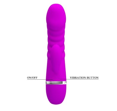 Sex wibrator ze stymulatorem łechtaczki 7tryb 18cm